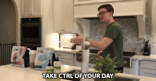 Take Ctrl Of Your Day Scump GIF - Take Ctrl Of Your Day Scump Drink Ctrl GIFs