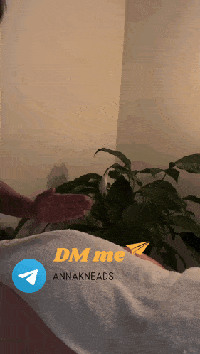 a person is getting a massage with the words dm me annakhead written on the bottom
