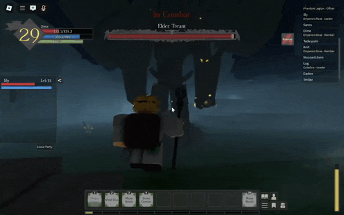 a screenshot of a video game shows a character named elder terant