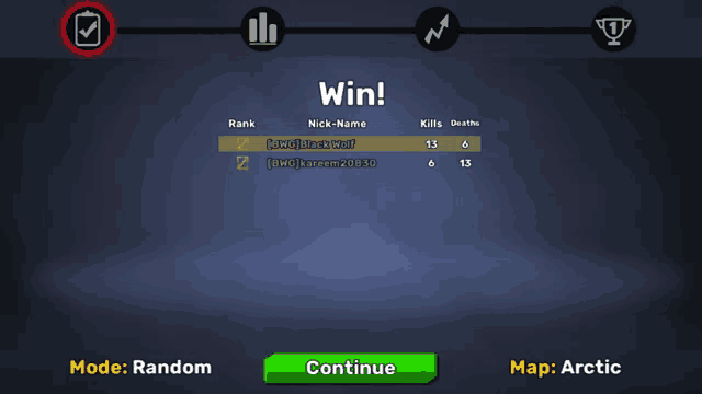 a screenshot of a game that says win on the top left