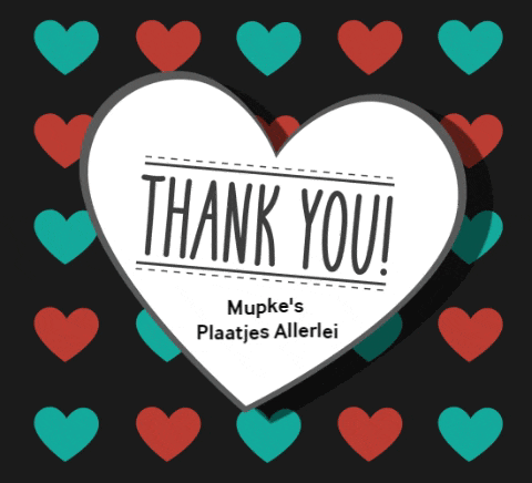 a heart with the words thank you mupke 's plaatjes allerlei written on it