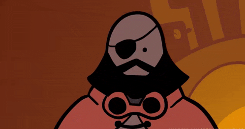 a cartoon character is holding a hammer in his hand