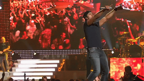 Pointing At The Audience Luke Bryan GIF - Pointing At The Audience Luke Bryan Play It Again Song GIFs