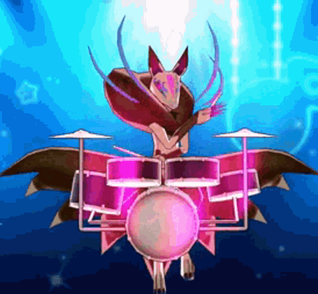Darkyubi Yo Kai Watch GIF - Darkyubi Yo Kai Watch Drums GIFs