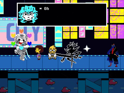 a video game scene with the word city in the background