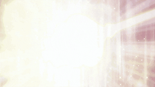 a girl with pink hair and horns is looking down