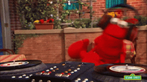 Sesame Street Sped Up GIF - Sesame Street Sped Up Dj Elmo GIFs