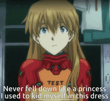 a picture of a girl in a test suit