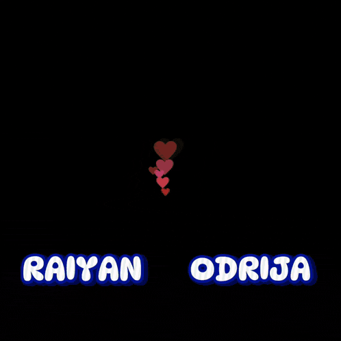 a drawing of two circles with the words raiyan and odrija on them