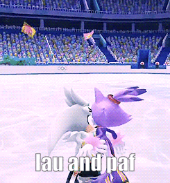 a video game scene with the words " lau and paf " on the bottom right