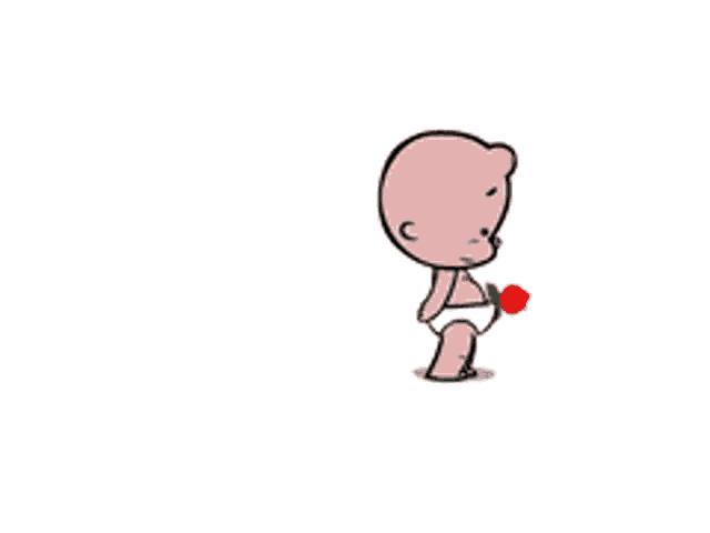 a cartoon of a boy and a girl talking