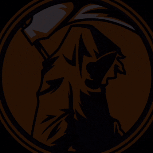 a logo for psg group 1 with a grim reaper on it