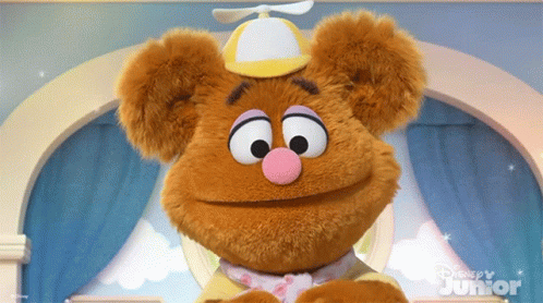 Smiling Baby Fozzie GIF - Smiling Baby Fozzie Muppet Babies GIFs