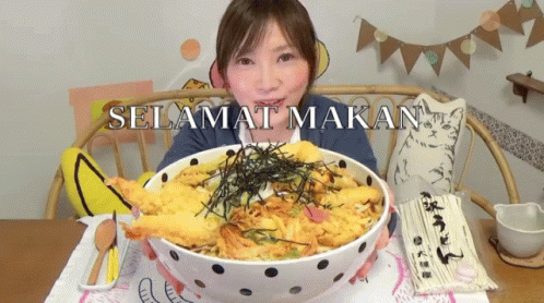 Selamat Makan Hehehe GIF - Yuka Kinoshita 木下ゆうか Selamat Makan GIFs