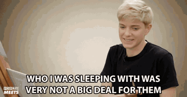 Who I Was Sleeping With Was Not Very Big Deal For Them Mae Martin GIF - Who I Was Sleeping With Was Not Very Big Deal For Them Mae Martin Popbuzz GIFs