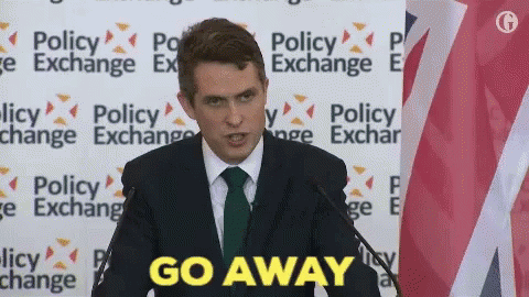 Gavin Williamson Go Away And Shut Up GIF - Gavin Williamson Go Away And Shut Up Tory Conservative GIFs