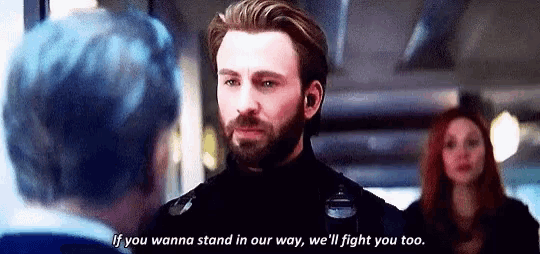 Captain America Stand GIF