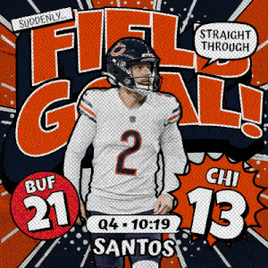 Chicago Bears (13) Vs. Buffalo Bills (21) Fourth Quarter GIF