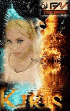 a picture of a woman with a phoenix on her head