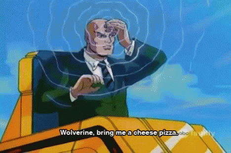 Pizza Wolverine GIF - Pizza Wolverine Professorx GIFs