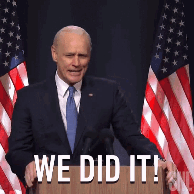 We Did It Joe Biden GIF - We Did It Joe Biden Jim Carrey GIFs