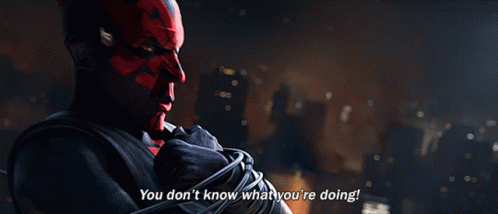 Star Wars Darth Maul GIF - Star Wars Darth Maul You Dont Know What Youre Doing GIFs