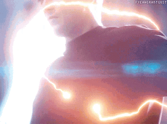 a gif of a man being struck by lightning with the hashtag fyeahgrantgust at the bottom