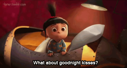 That Moment When I Am About To Sleep…  @jesse028 GIF - Despicable Me Agnes Goodnight Kiss GIFs