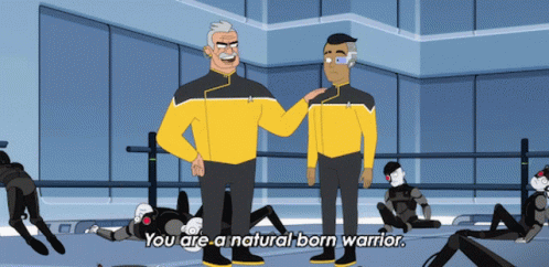 You Are A Natural Born Warrior Shaxs GIF - You Are A Natural Born Warrior Shaxs Sam Rutherford GIFs