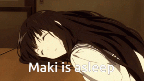 Maki Sleep GIF - Maki Sleep Anime GIFs