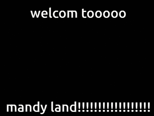 a billboard with a picture of a girl and the words welcom tooooo mandy land