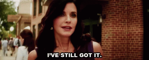 Cocky GIF - Confident Courtney Cox Cougar Town GIFs