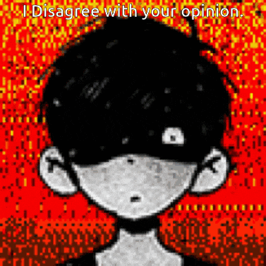 a pixel art of a boy with the words `` i disagree with your opinion '' written on it .