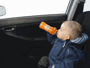 Baby'S First Time Through A Car Wash GIF - Scared Surprised Where Am I GIFs