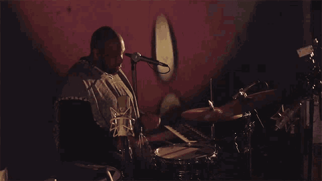 Drumming Khruangbin GIF