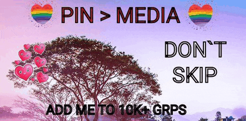 a picture of a tree with hearts and the words pin > media don 't skip .