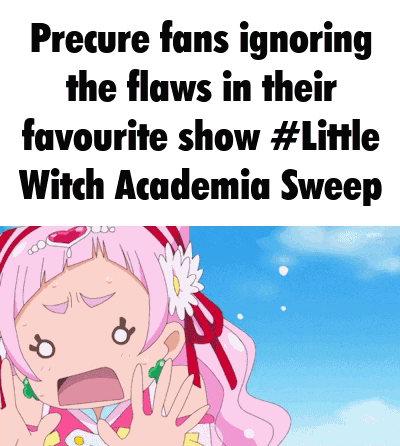 precure fans ignoring the flaws in their favorite show #little witch academia sweep