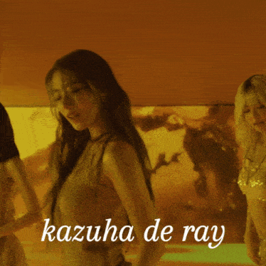 a picture of a woman with the name kazuha de ray
