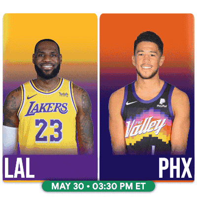 a lakers jersey with lebron james and a phx jersey