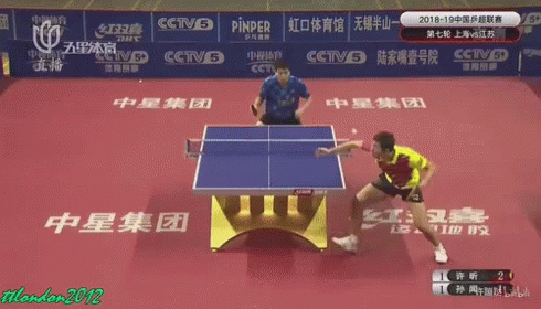 Table Tennis Xu Xin GIF - Table Tennis Xu Xin Sun Wen GIFs