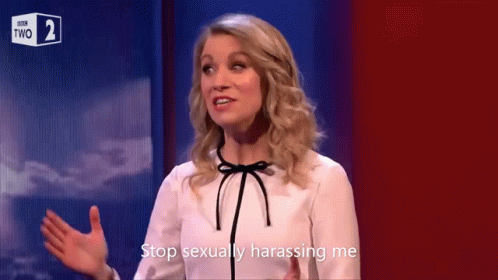 Stop Sexually Harassing Me GIF - Stop Sexually Harassing Me GIFs