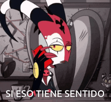 a cartoon character is looking at himself in a mirror with the words si eso tiene sentido below him