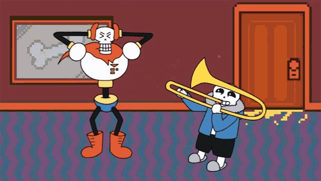 Trumpet Boy Meme Trombone GIF - Trumpet Boy Meme Trombone Playing Instrument GIFs