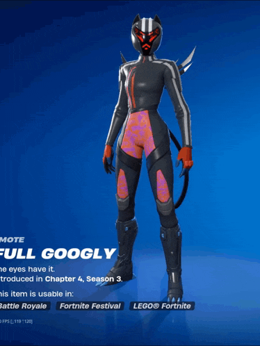 a video game character named full googly is displayed