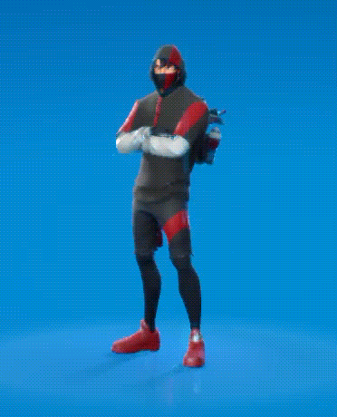 a man wearing a hoodie and a mask is dancing on a blue background .