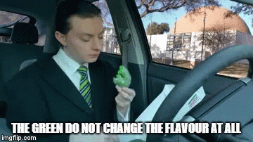 The Report Of The Week Green Donut GIF - The Report Of The Week Green Donut Sam GIFs