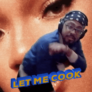 a man wearing headphones and a bandana is dancing in front of a woman 's face .