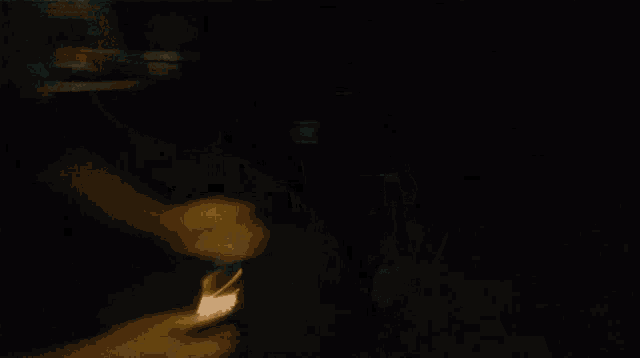 a blurry picture of a man 's face with the letter c in the corner