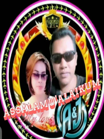 a picture of a man and woman with the words assalamualaikum a & j