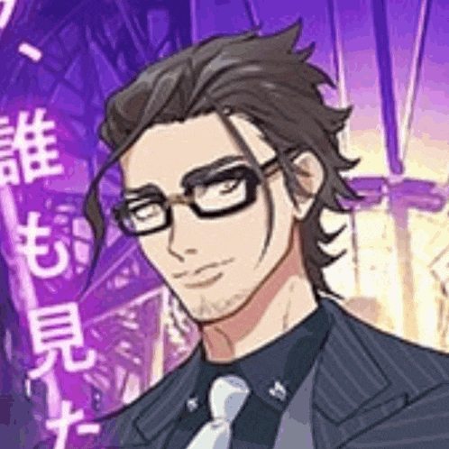 a man in a suit and tie is wearing glasses and a beard .